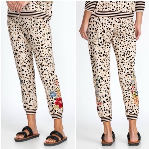 Johnny Was Josephine embroidered joggers size medium - Picture 2 of 5